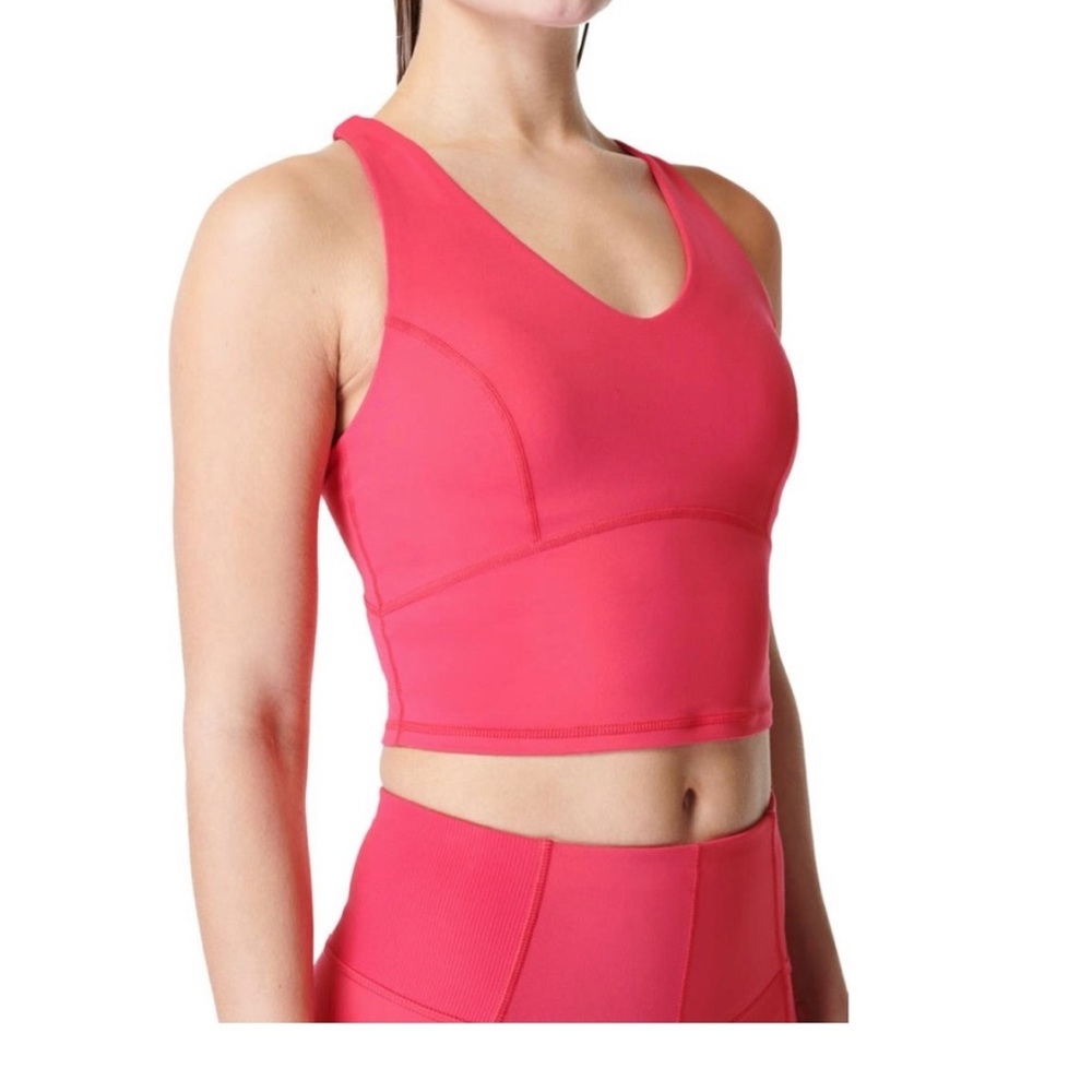 Sweaty Betty scrappy crop top work out shirt
